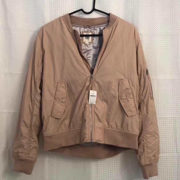 Gap Bomber Jacket Rose Gold/Blush - Picture 1 of 8